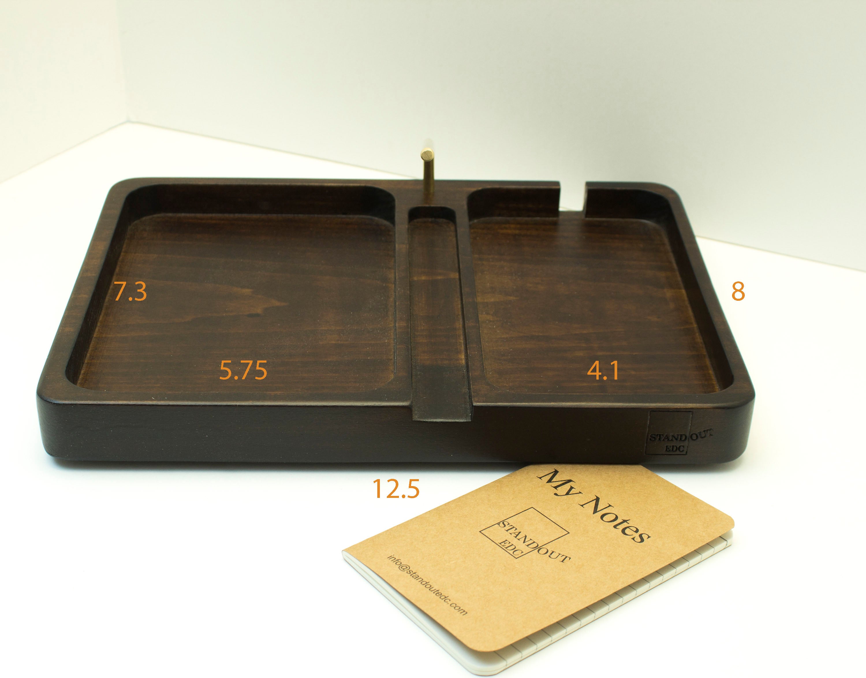 edc dump tray, Personalized gift for men, tech organizer, display charger