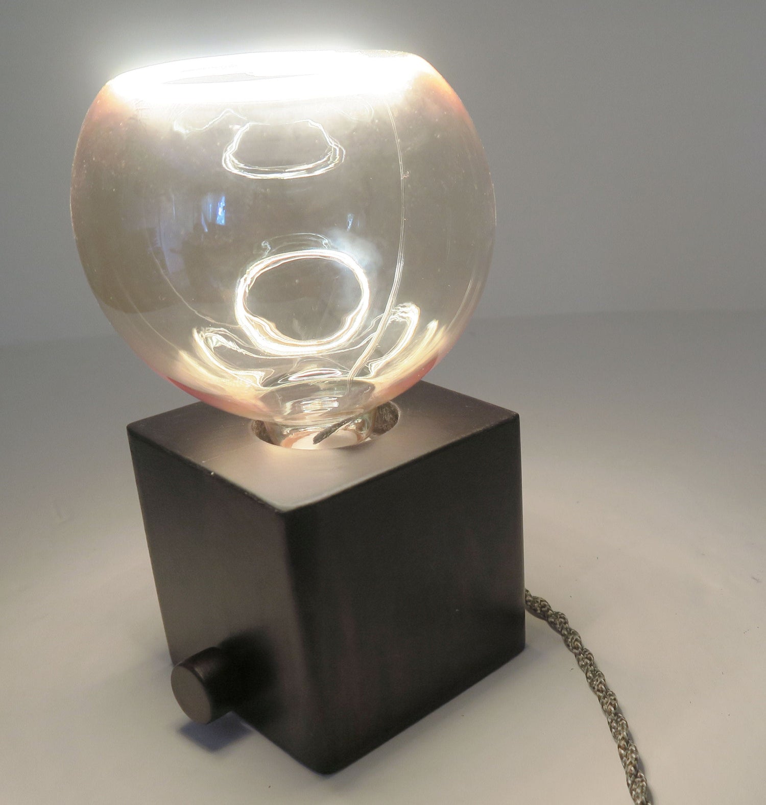 Gift for special occasion - LED modern Lamp - cube lamp with dimmer - Table Lamp - Desk Lamp - special Bulbs - unique light - original Lighting.