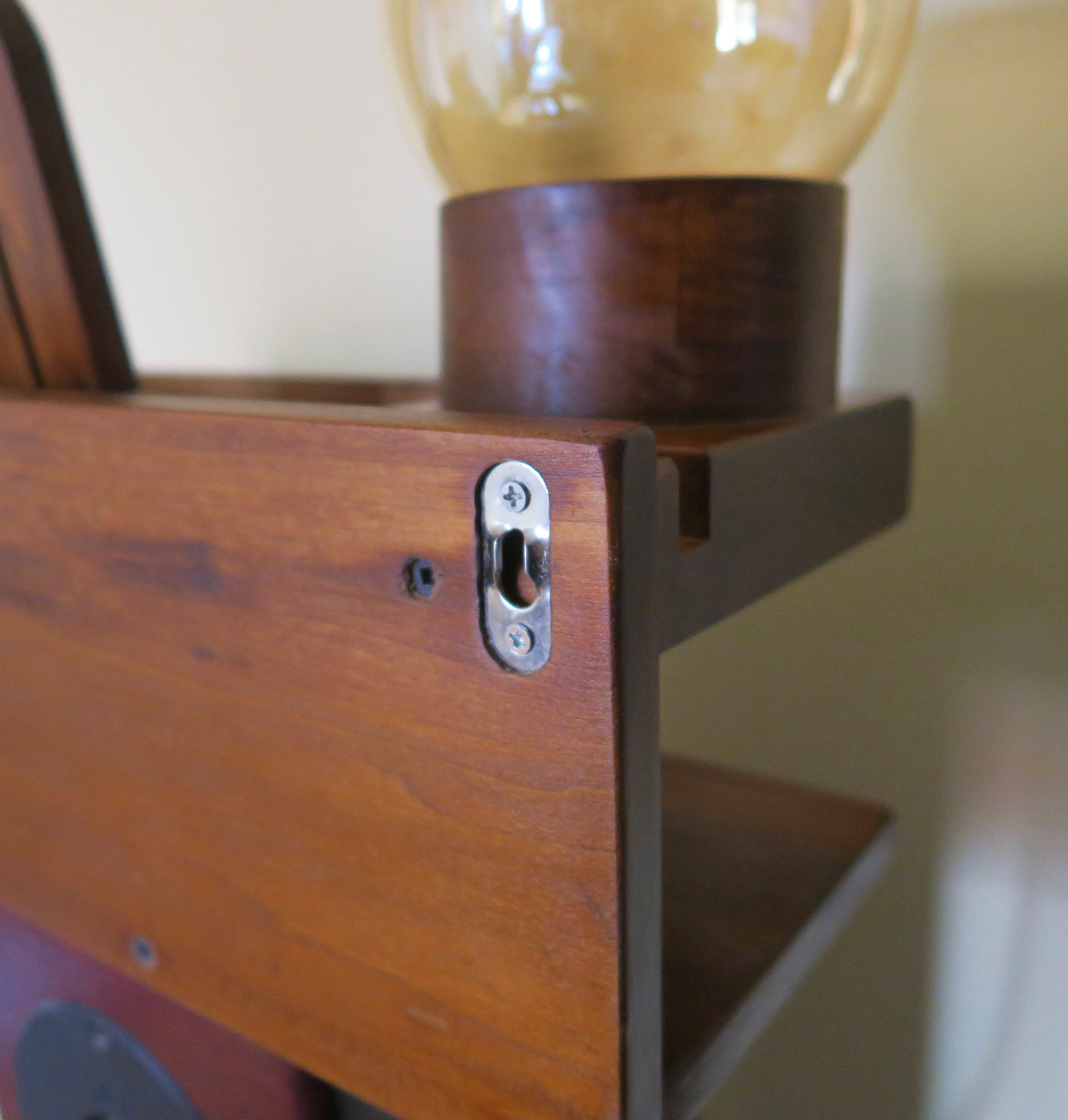 Personalized Gift, Floating Wall Charging Station Organizer for Entryway with Charging Slots, Modern LED lamp, holders for MagSafe and watch