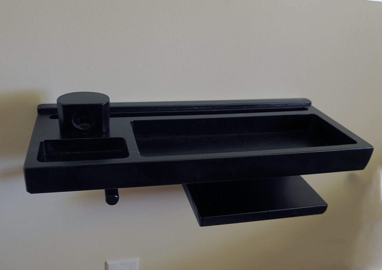 Personalized Gift for Anniversary -  Wall Organizer with Hooks and Mail - Wall Charging Station Organizer - Docking Station - Birthday Gift