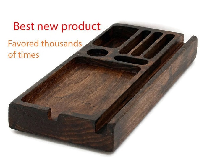 Multi Charging Station, tablet holder, Office Gifts, nightstand organizer Standout EDC