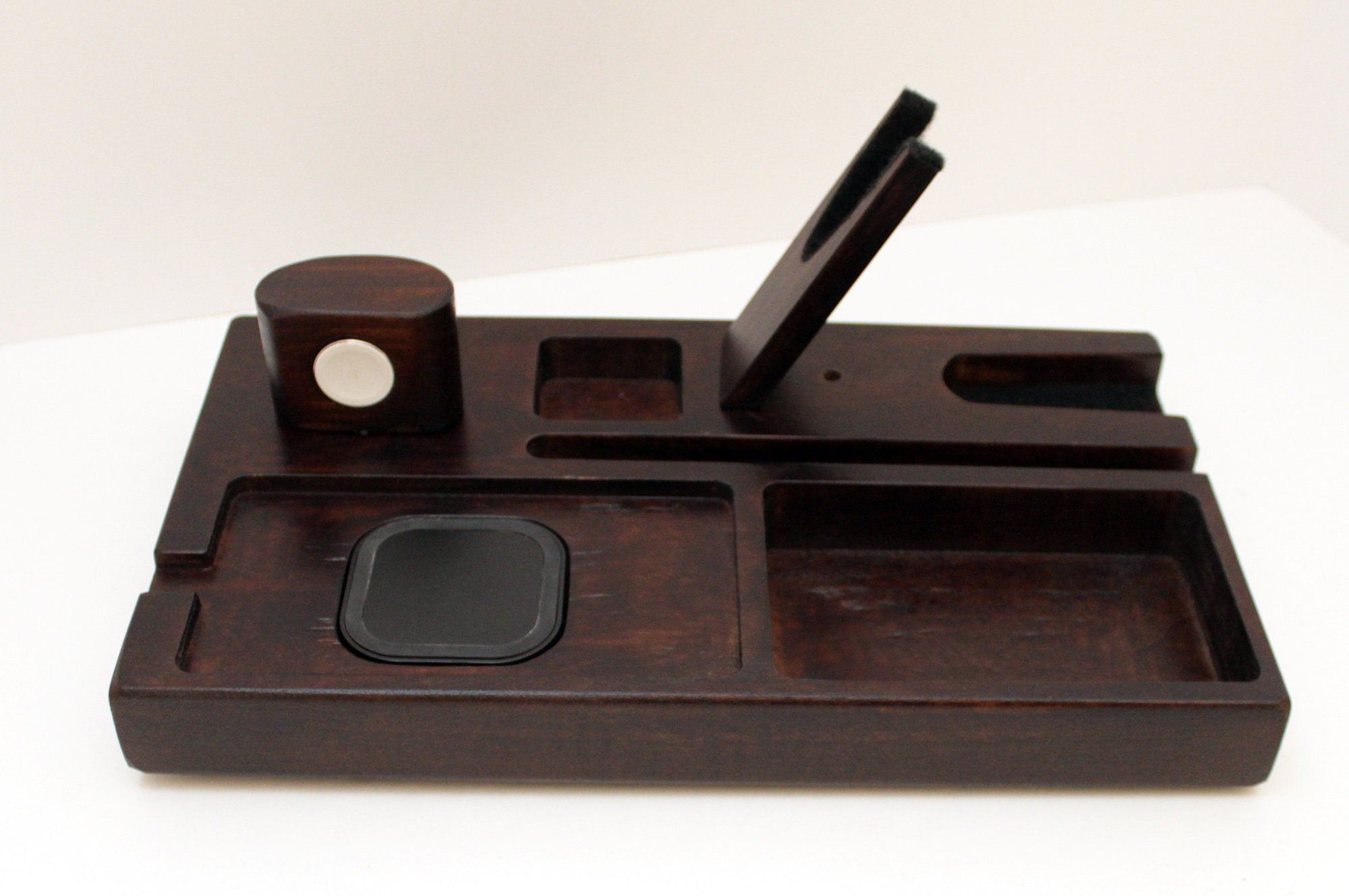 Handcrafted Desk Organizer – Gadget Organizer – Desk Charging Station Standout EDC