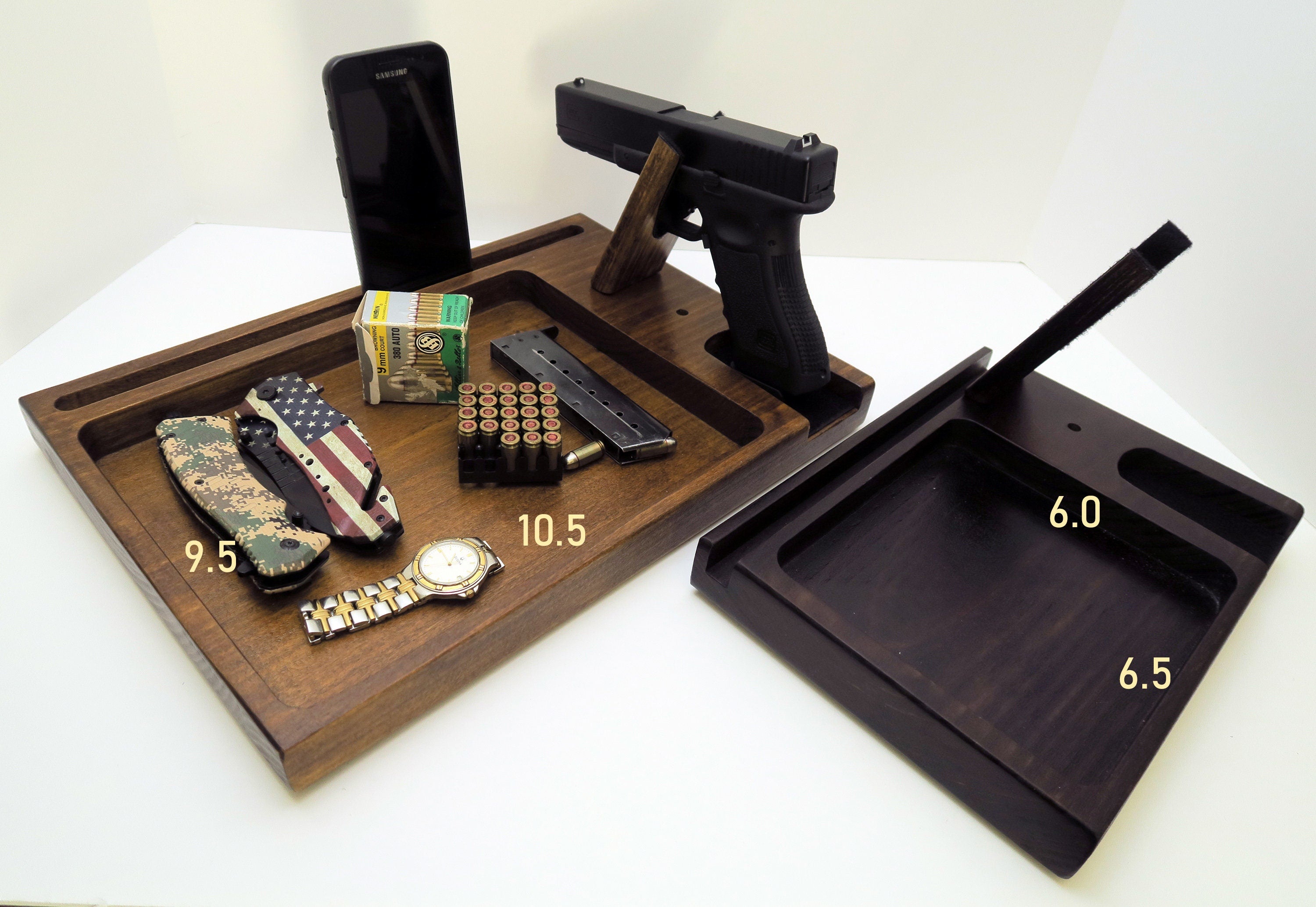 Personalized gift for Christmas, EDC Tray Caddy, Charging Station Standout EDC