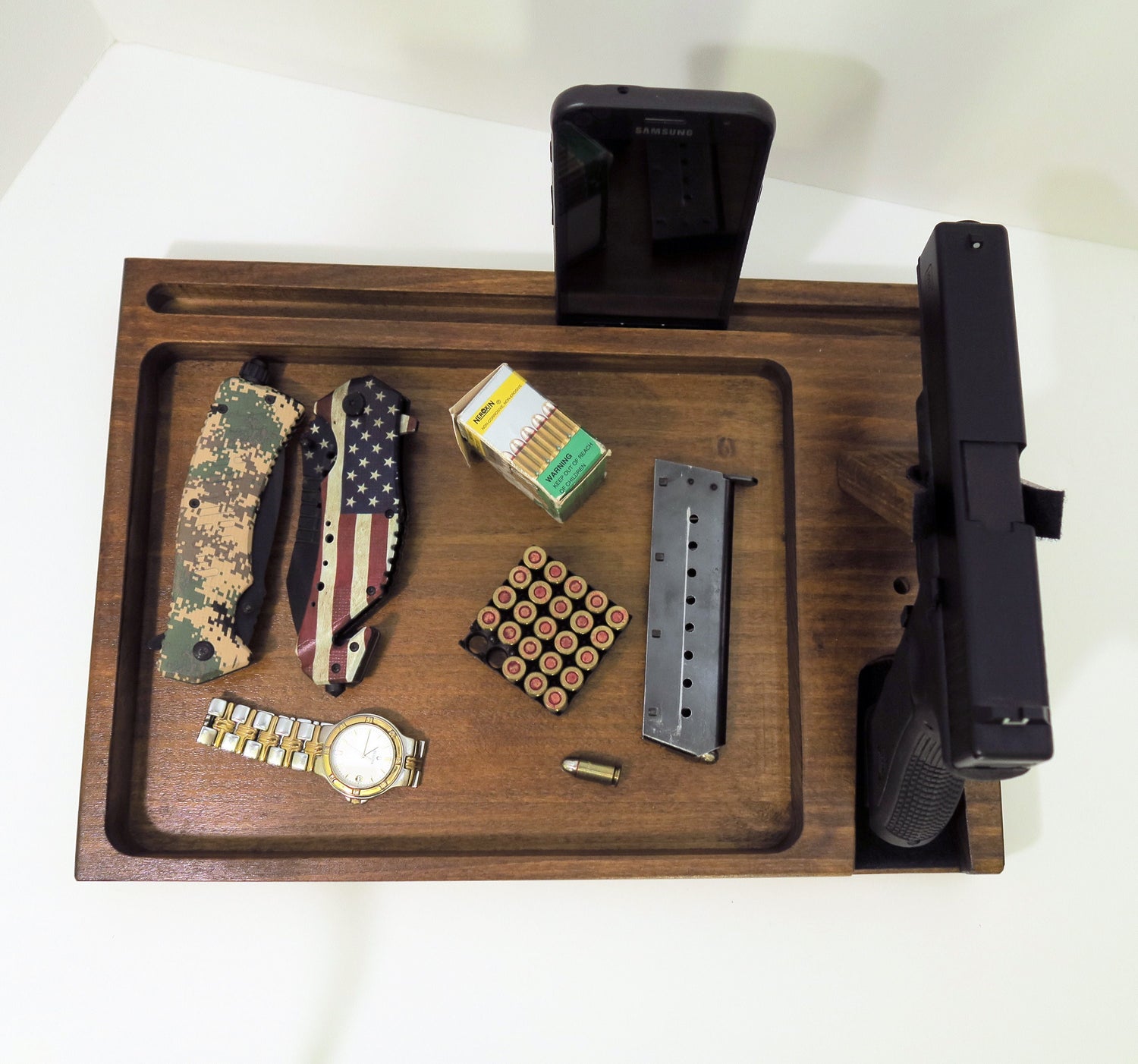 Personalized gift for Christmas, EDC Tray Caddy, Charging Station  Standout EDC