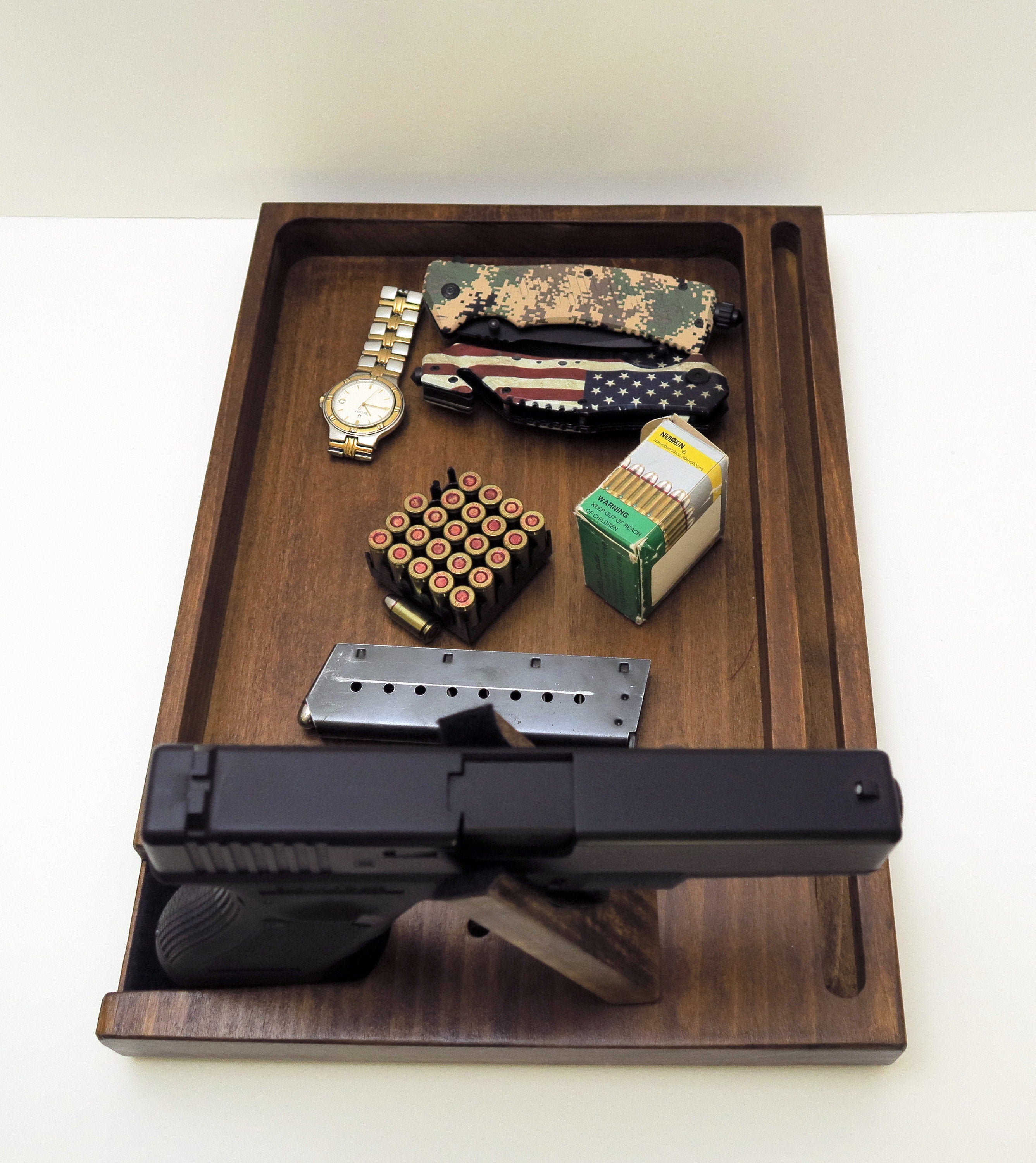 Personalized gift for Christmas, EDC Tray Caddy, Charging Station Standout EDC