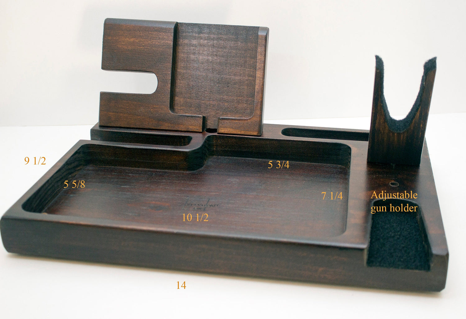 Desk Organizer – Wooden Organizer - Police Officer Gifts – Docking Station  Standout EDC