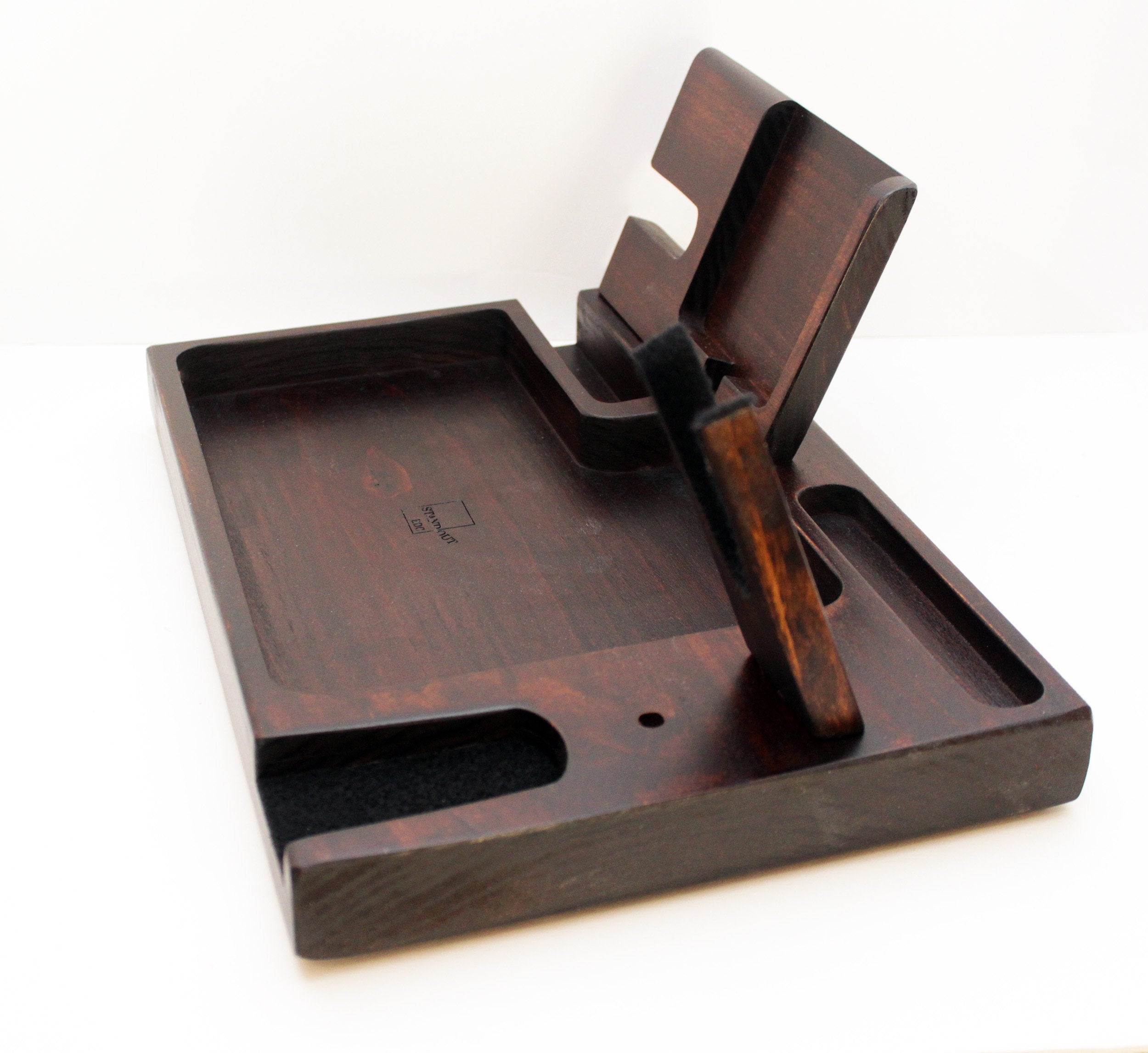 Personalized gift for Christmas, Large EDC VALET tray Phone Docking Station  Standout EDC