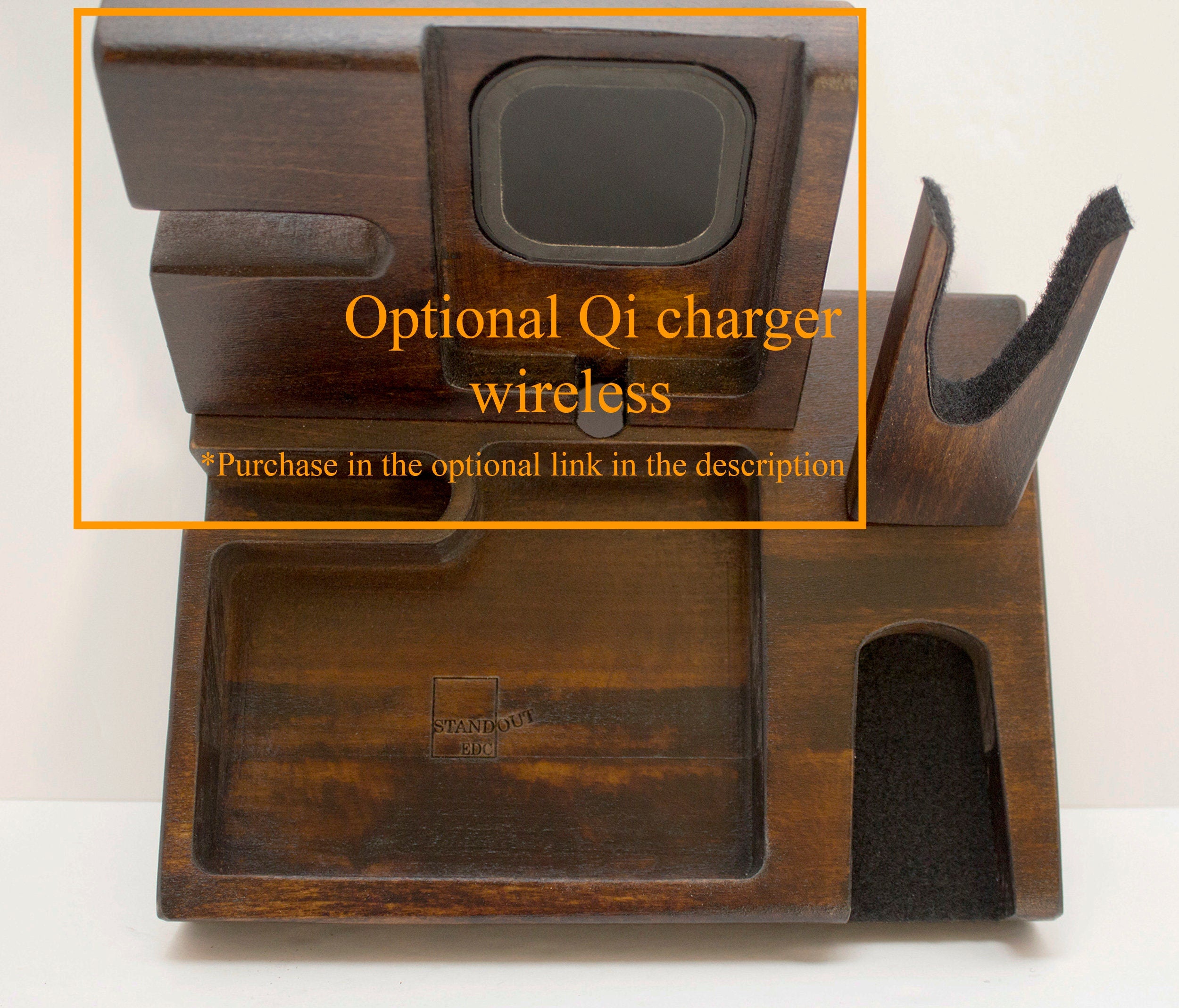Personalized gift for Christmas, Medium EDC VALET tray Phone Docking Standout EDC