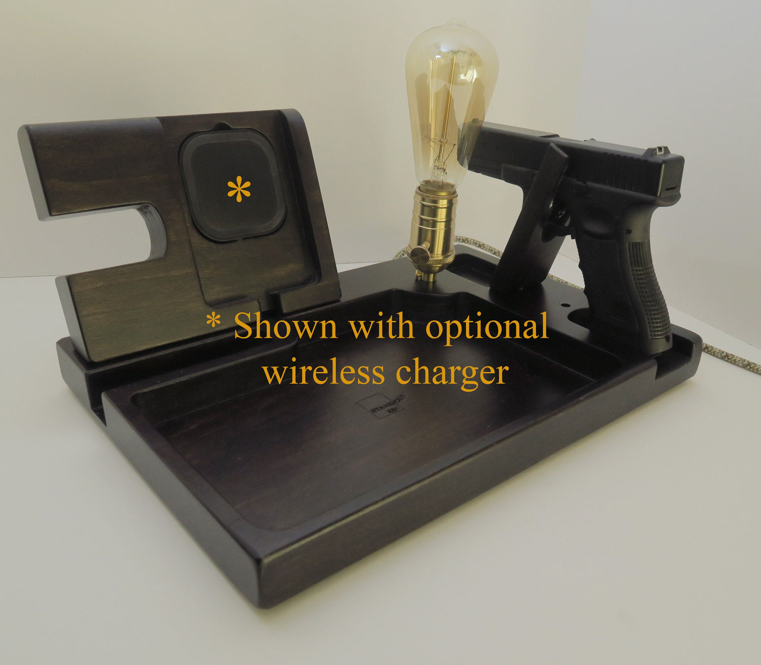 EDC VALET tray Phone Docking Station for gun with lamp, Personalized gift  Standout EDC