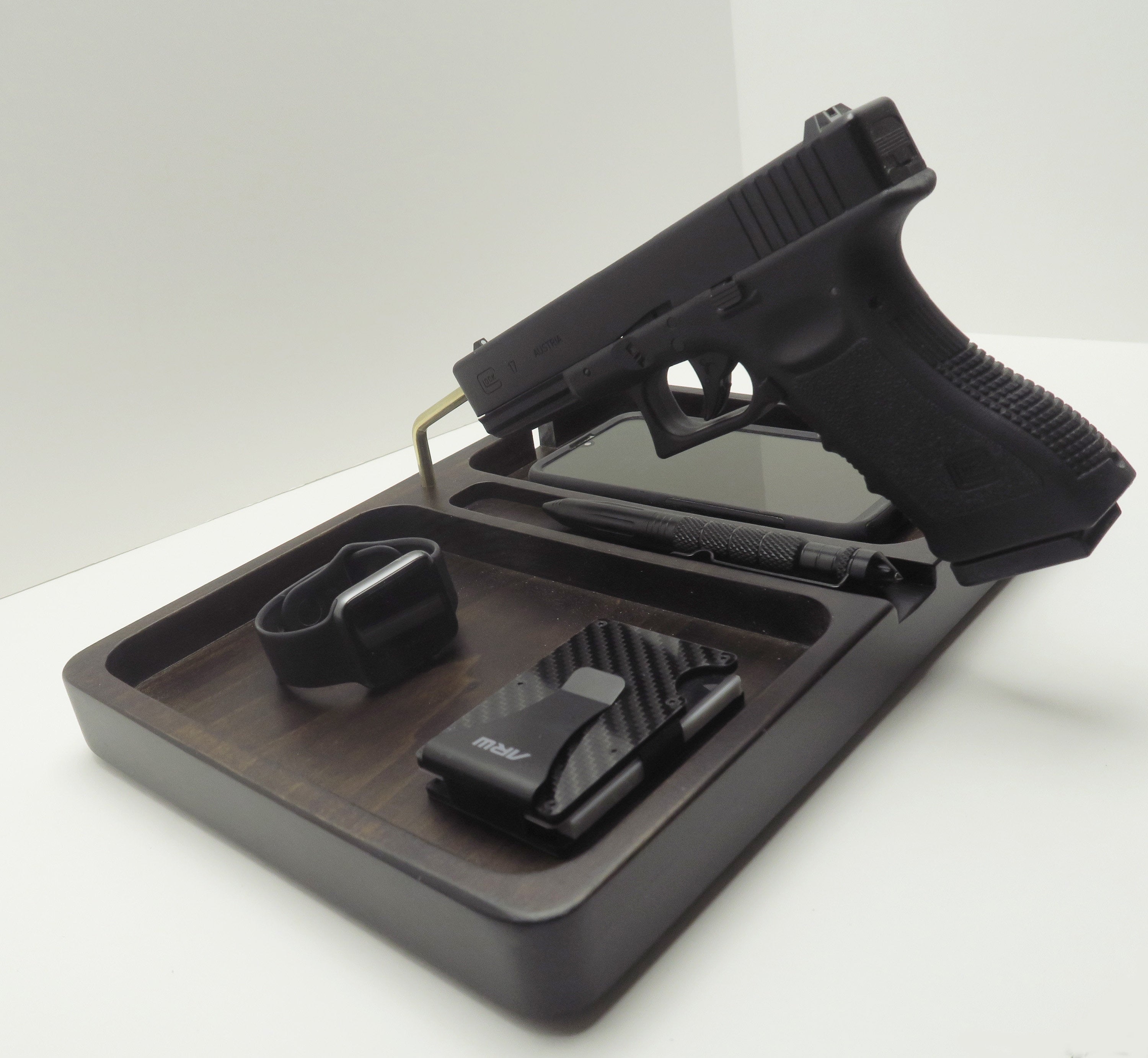 edc dump tray, Personalized gift for men, tech organizer, display charger Standout EDC
