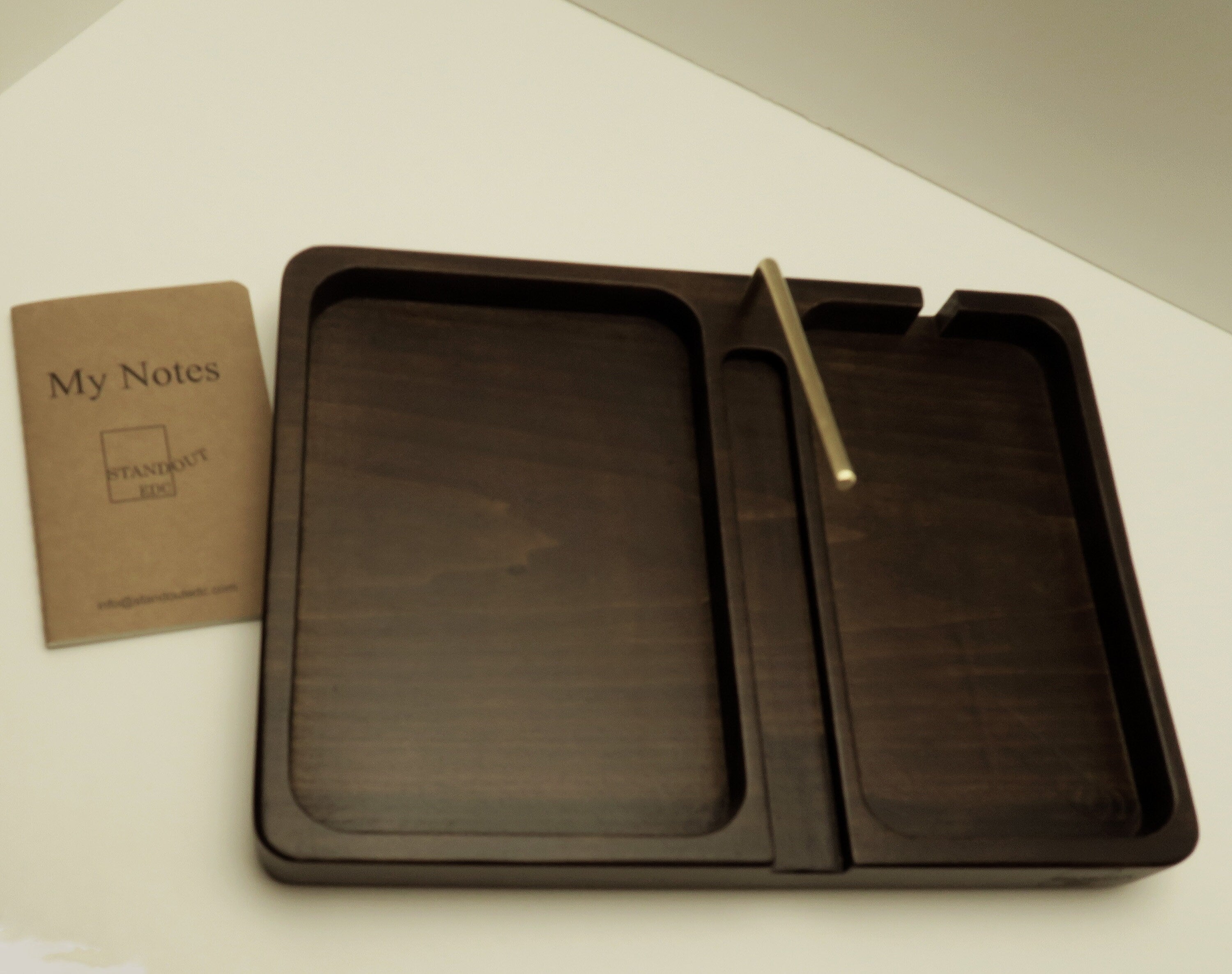 edc dump tray, Personalized gift for men, tech organizer, display charger Standout EDC
