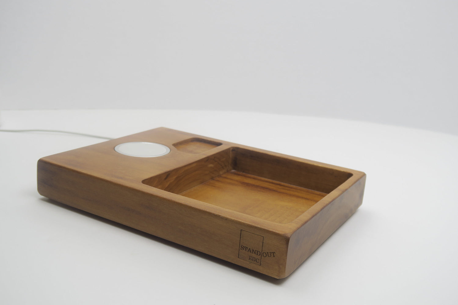 Charging Station MagSafe holder | Key And Pen Holder | Docking Station for your Apple MagSafe | Wood Charging Station Magsafe Holder  Standout EDC