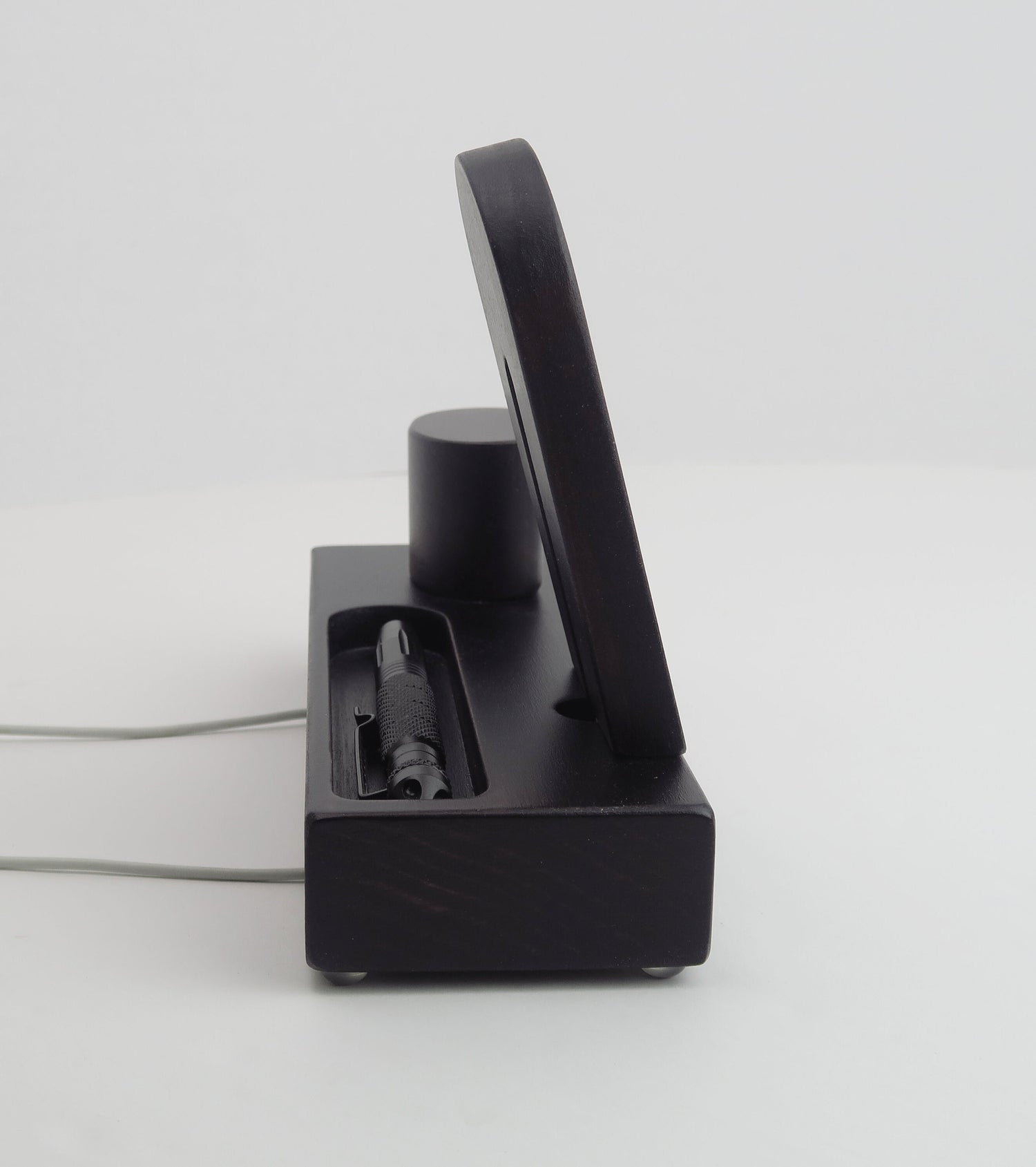 Personalized Gift for Dad, Magnetic wireless charging stand for your iPhone 12-13-14  ( MagSafe phones ) and watch, wood station