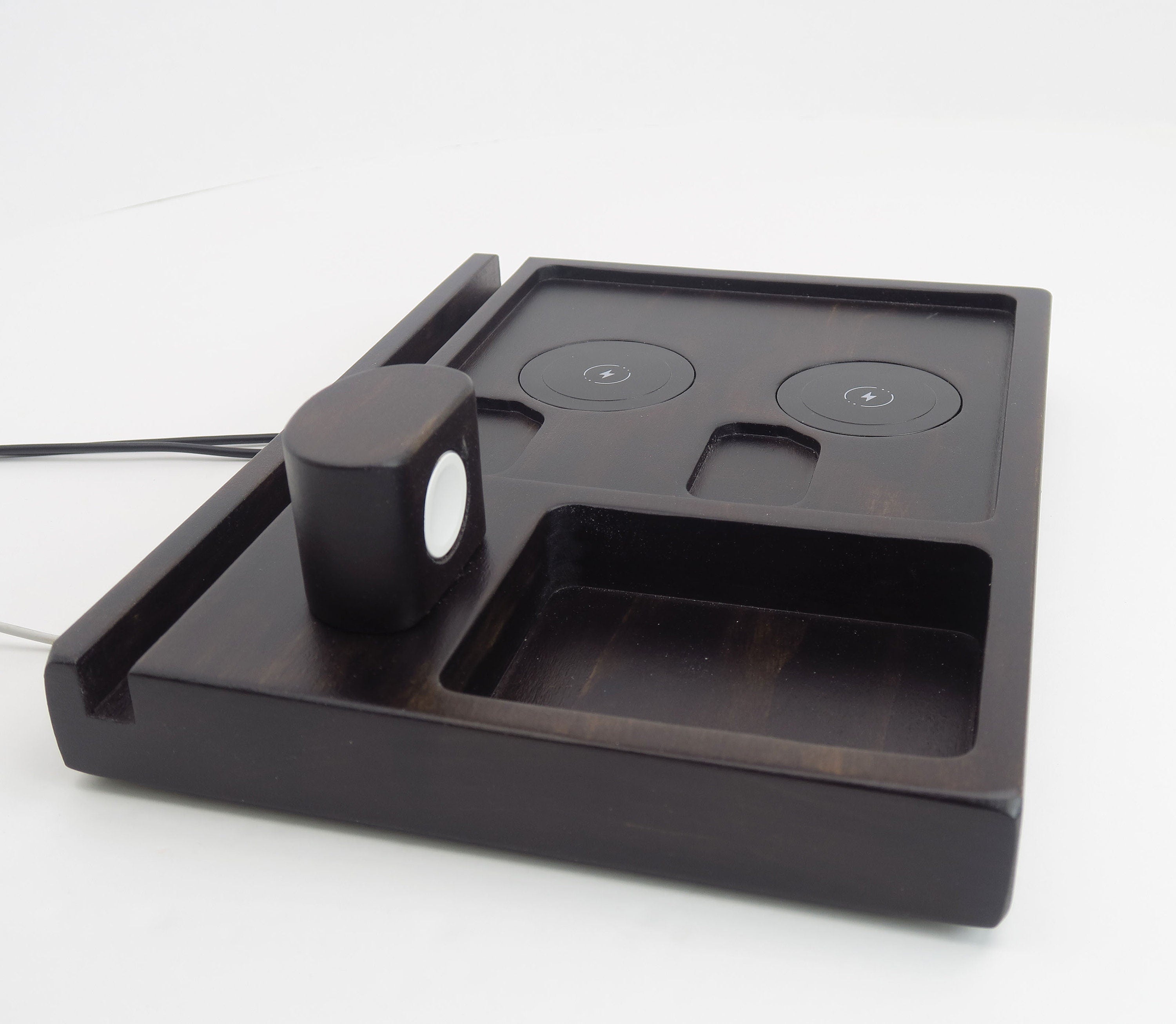 Wireless Charging Station with 2 clone MagSafe chargers - Tablet Holder Standout EDC
