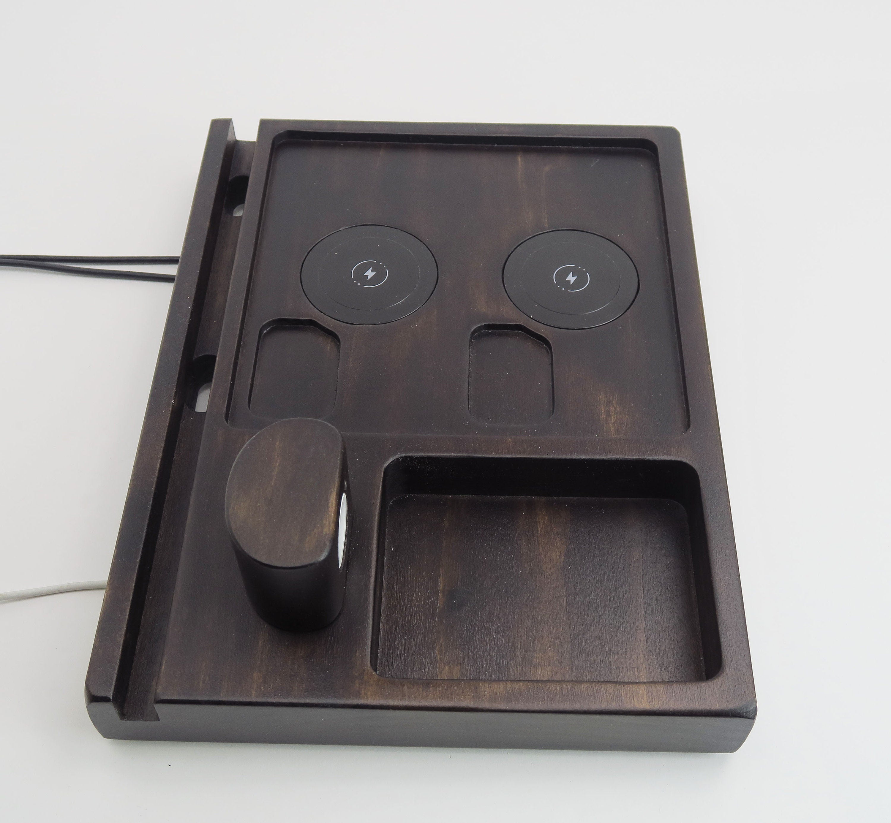 Wireless Charging Station with 2 clone MagSafe chargers - Tablet Holder Standout EDC