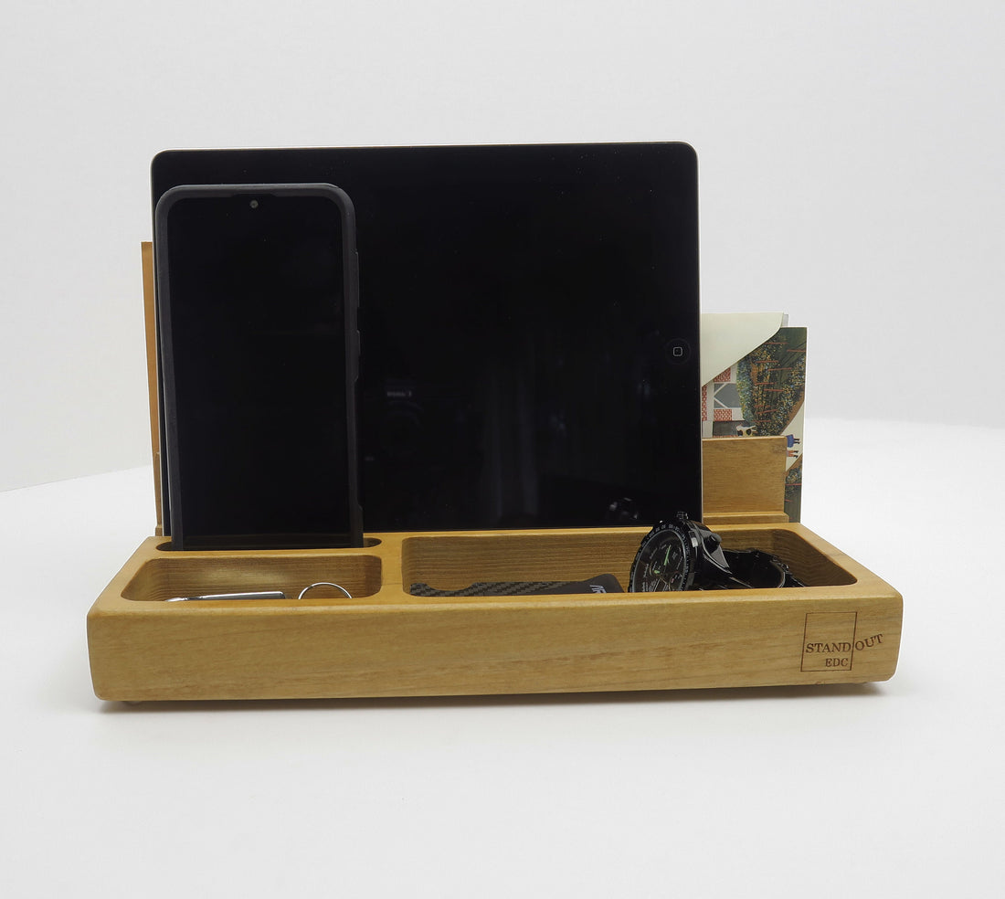 Desk Organizer Docking Station, Docking Station Personalized  Standout EDC