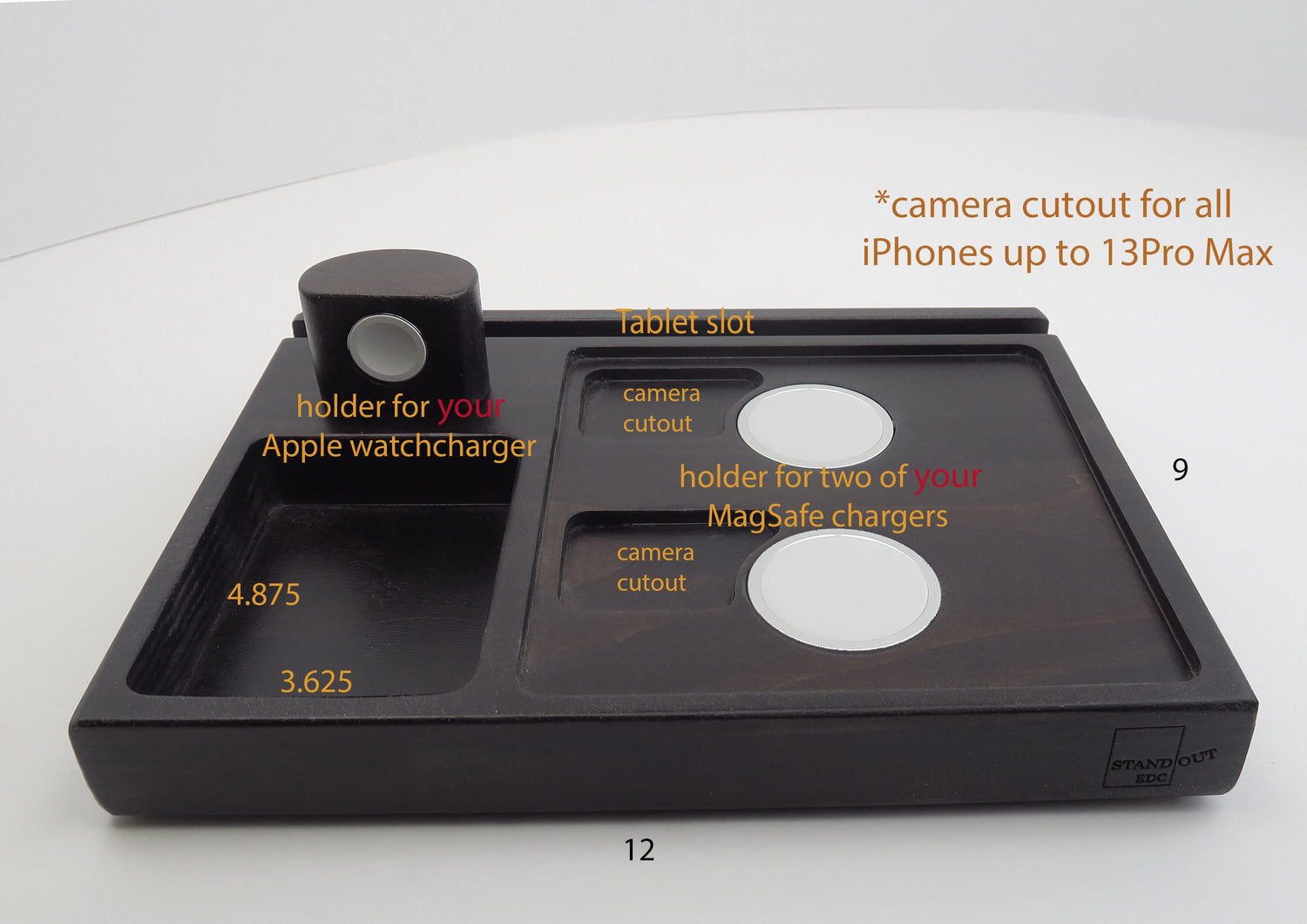 Personalized gift for Christmas, Wireless Charging Station 2 MagSafe chargers  Standout EDC