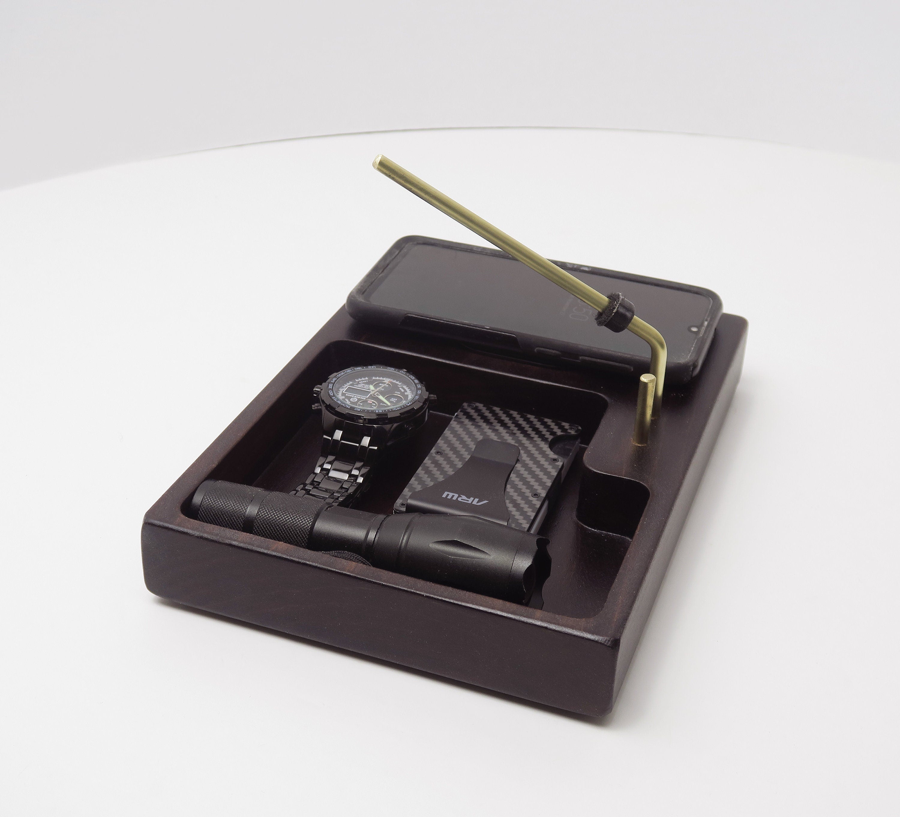 Personalized gift, Gun holder, Qi Docking Station for gun, wireless Standout EDC
