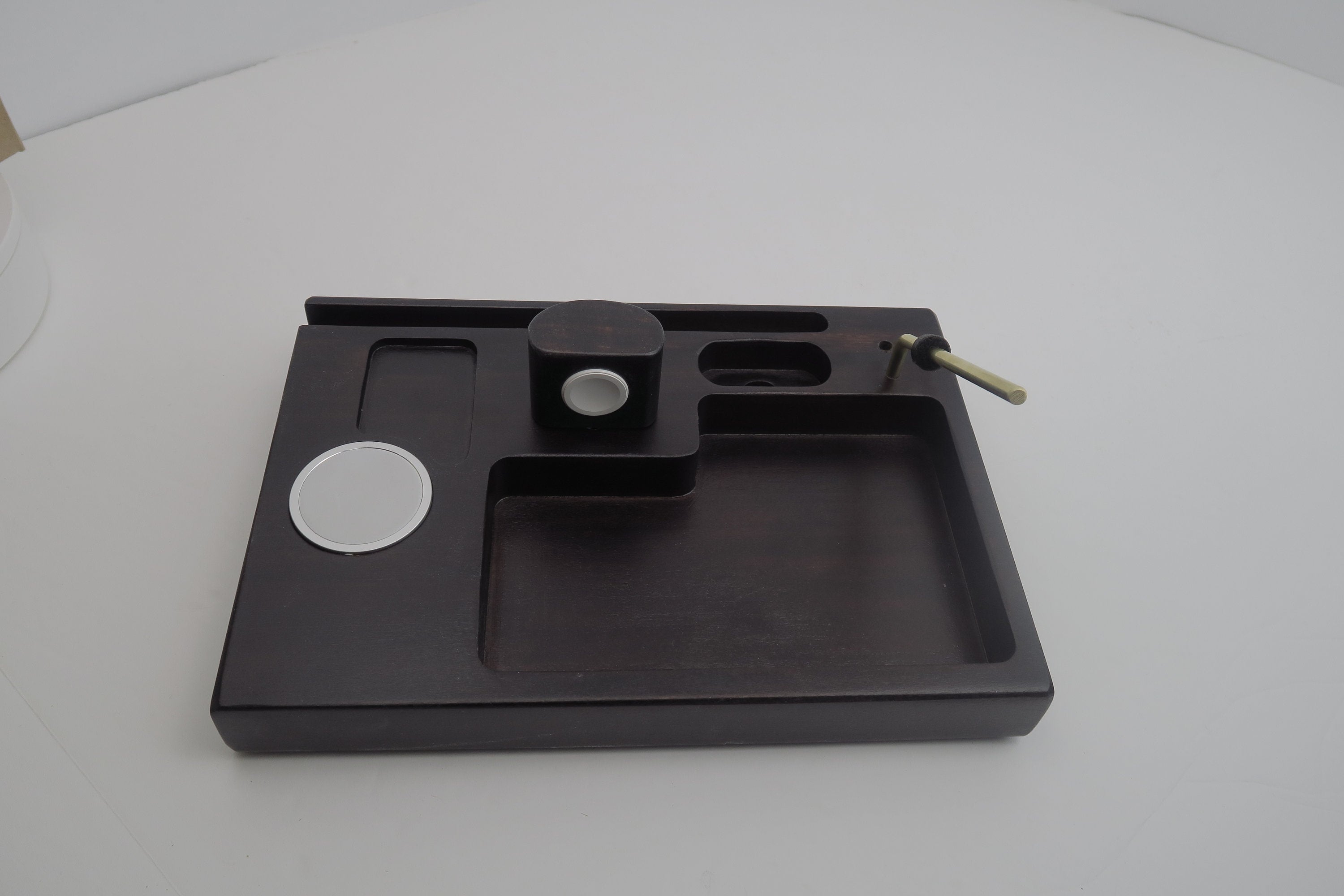 MagSafe Charger Stand For Gun and Multiple Devices, tech organizer, display charger VALET tray, Phone Docking Station for gun,  Night stand Organizer  Standout EDC