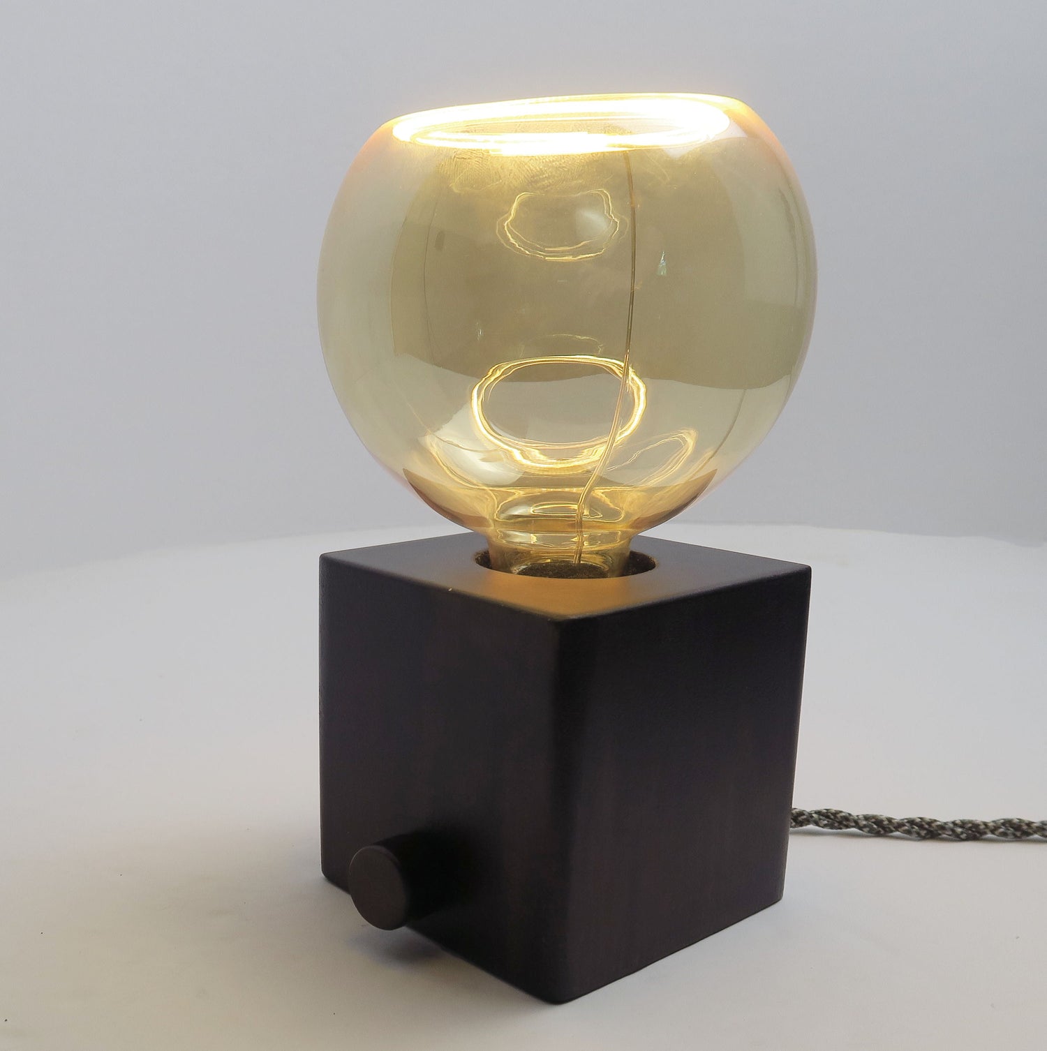 LED modern Lamp - cube  lamp with dimmer - Table Lamp - Desk Lamp - special Bulbs - unique light - original Lighting - corporate gift