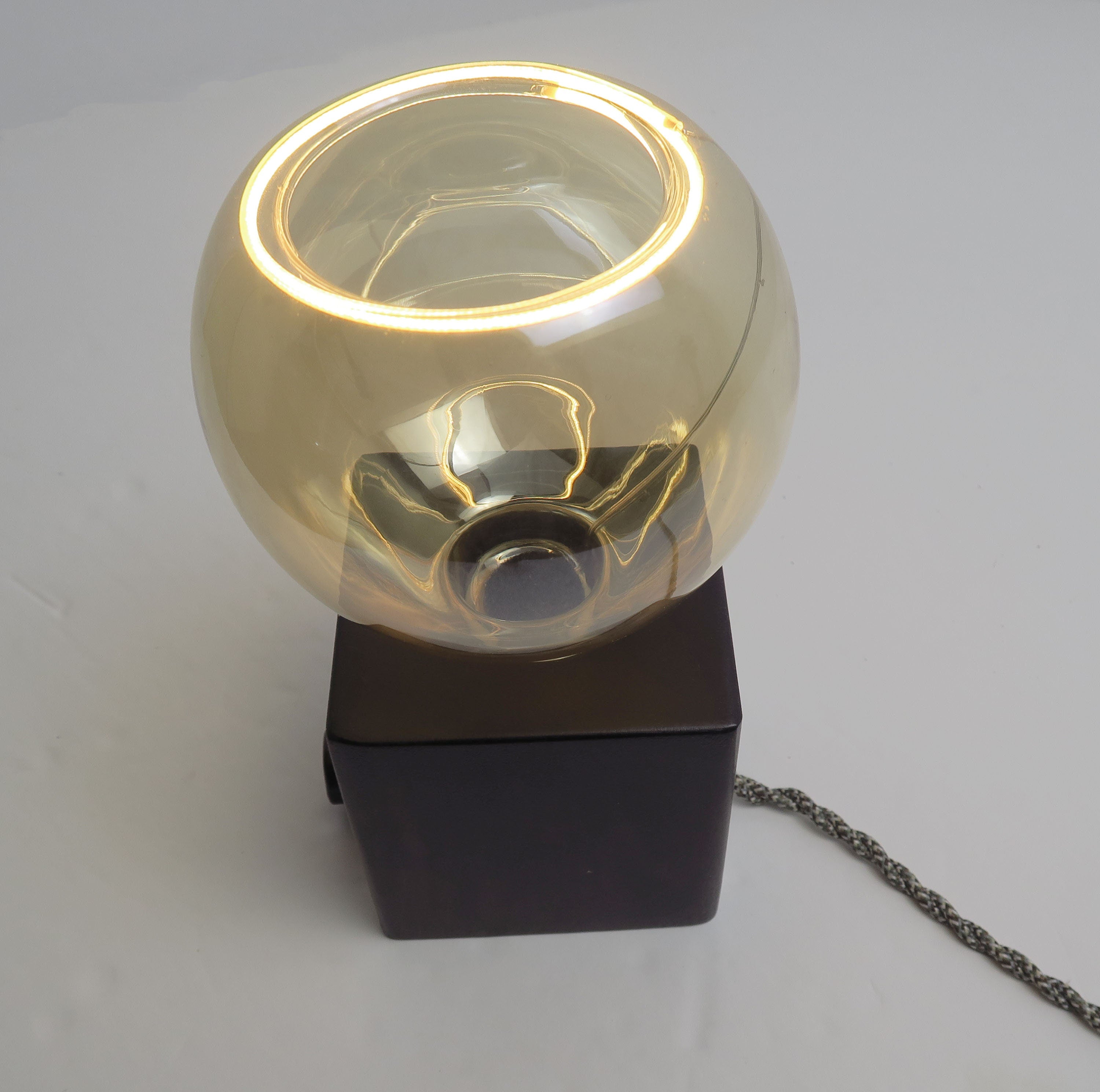 LED modern Lamp - cube lamp with dimmer - Table Lamp - Desk Lamp - special Bulbs - unique light - original Lighting - corporate gift