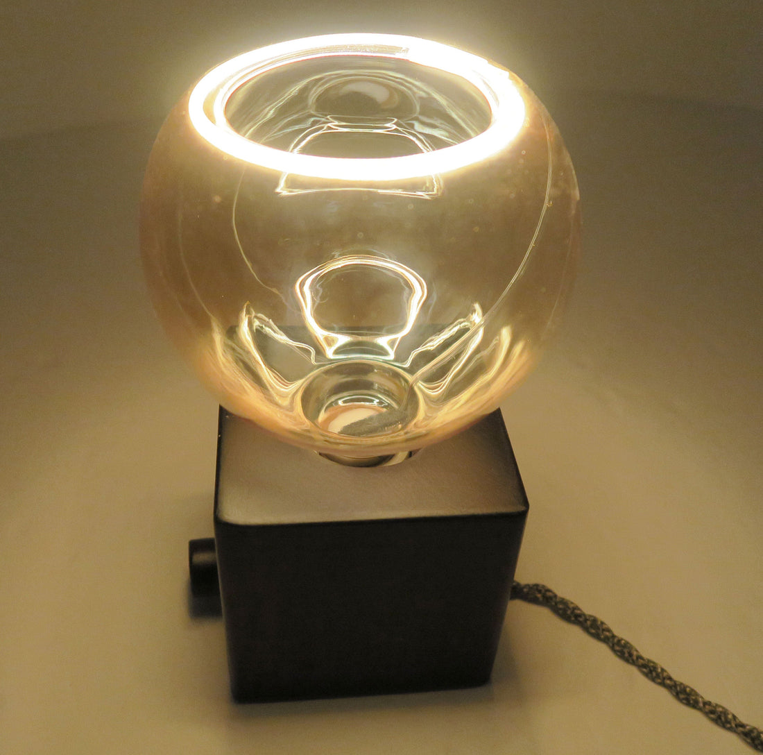 Gift for special occasion - LED modern Lamp - cube lamp with dimmer - Table Lamp - Desk Lamp - special Bulbs - unique light - original Lighting.