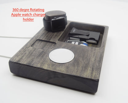Charging Station MagSafe and Apple watch charger holder, charger holder for i Phones 12  Docking  for your Apple MagSafe  and watch charger  Standout EDC   