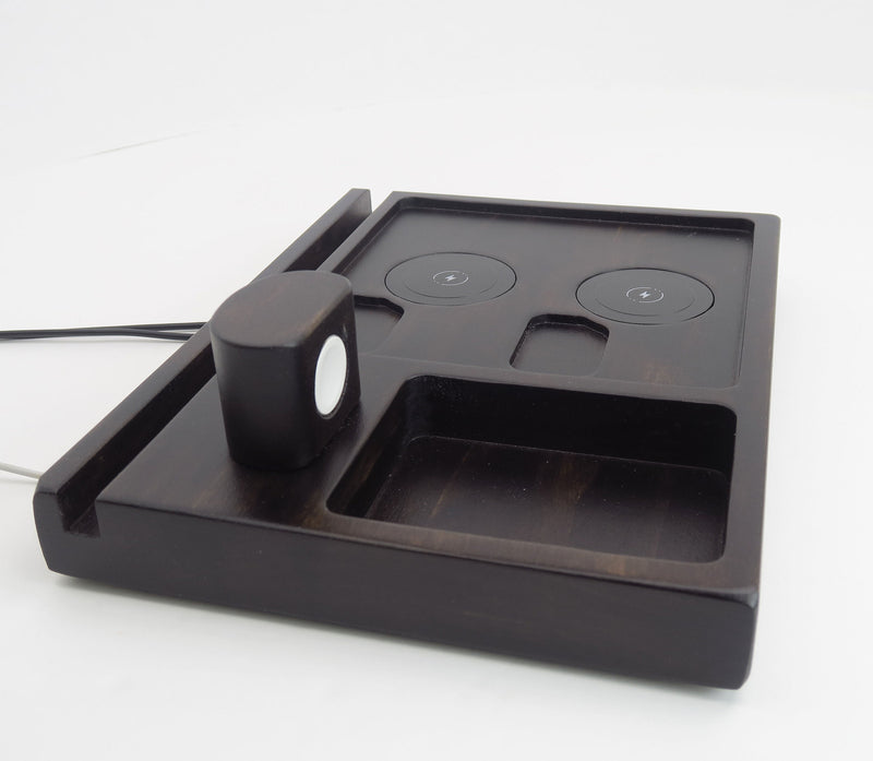 Wireless Charging Station with 2 clone MagSafe chargers - Tablet Holder  Standout EDC   
