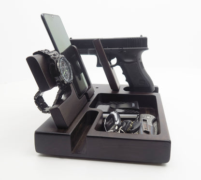 Personalized Gift  Phone Docking Station for gun, EDC Tray Caddy  Standout EDC   