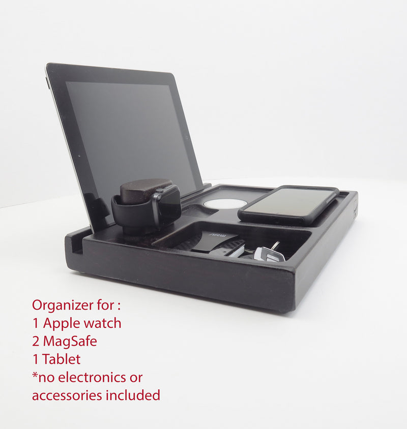 Personalized gift for Christmas, Wireless Charging Station 2 MagSafe chargers  Standout EDC   