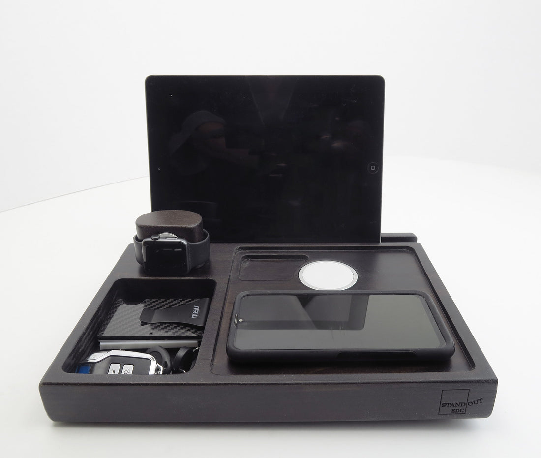 Personalized gift for Christmas, Wireless Charging Station 2 MagSafe chargers  Standout EDC