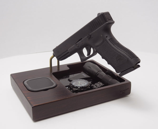 Personalized gift,  Gun holder, Qi Docking Station for gun, wireless  Standout EDC   